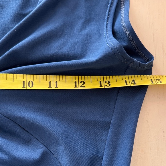 Patagonia Blue Twist Front Sleeveless Dress Women's Midi - Small - Picture 10 of 11